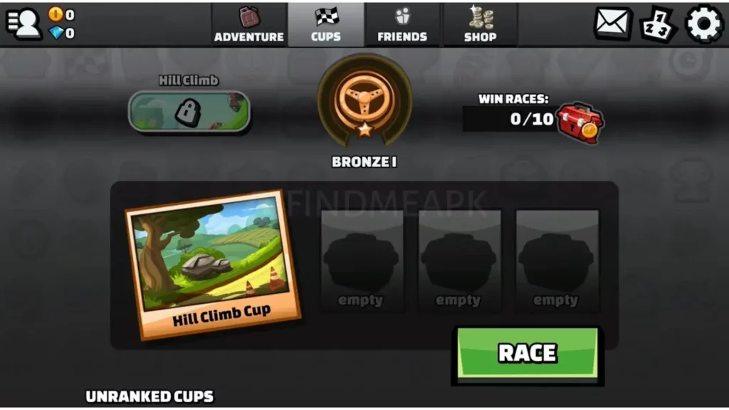 Hill Climb Racing 2 four modes