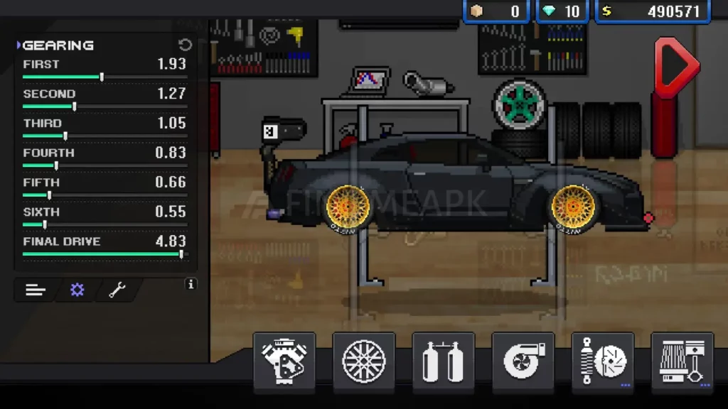 Pixel car racer customization