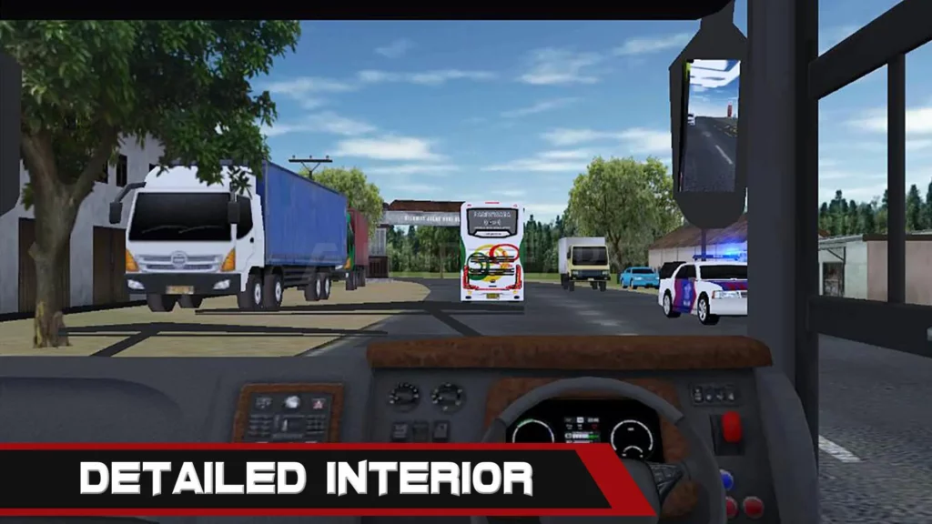 Mobile bus simulator animations