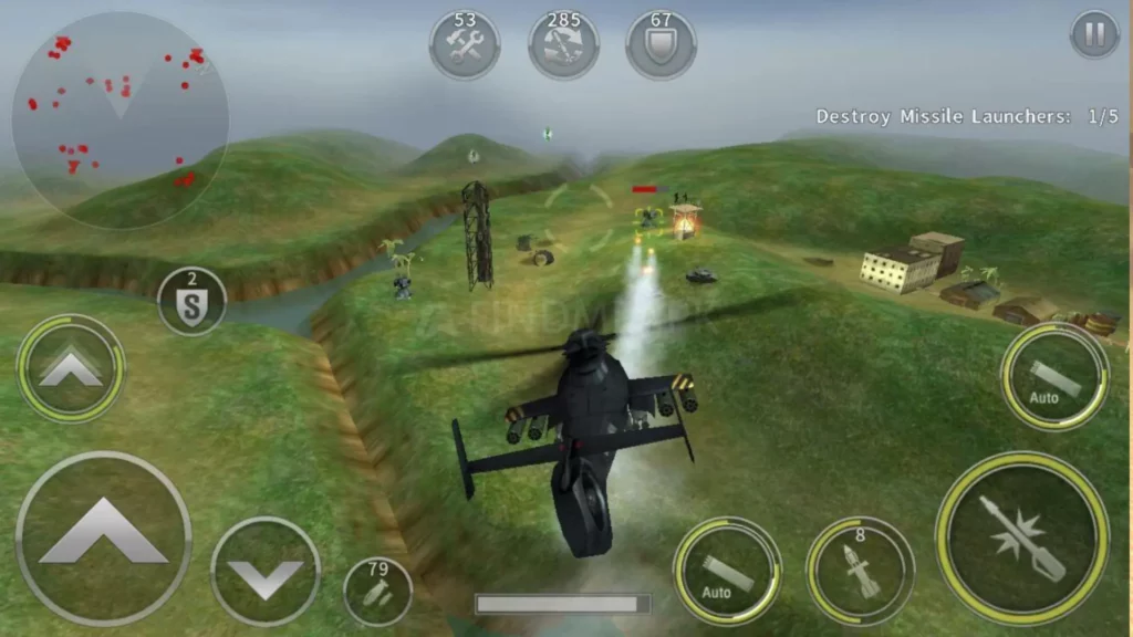 Gunship Battle Simple and Easy Controls