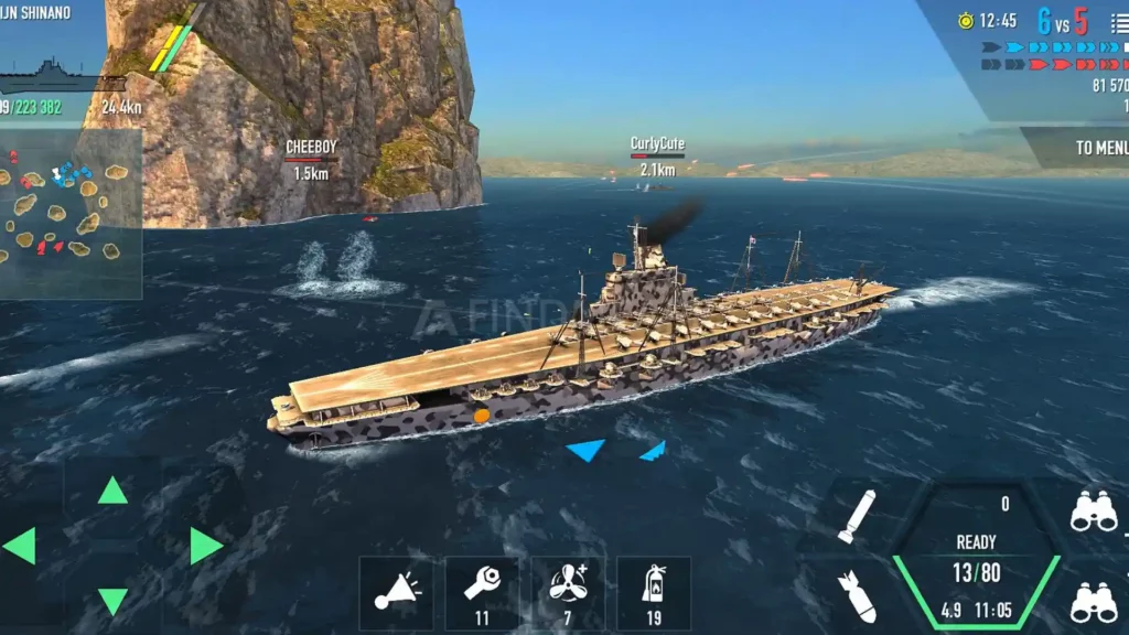 Battle of Warships Game Play