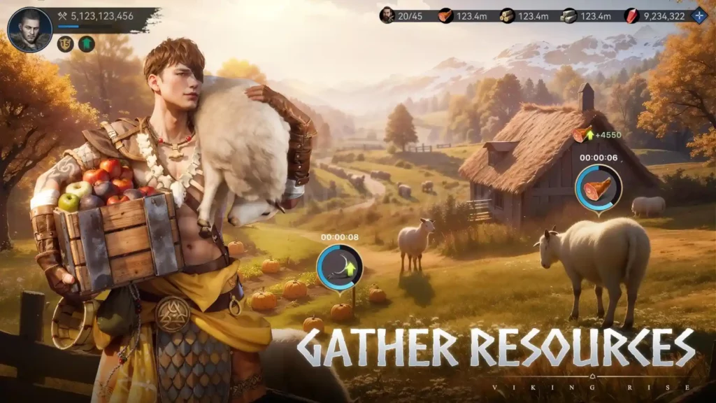 Gather New Resources in  Viking Rise MOD APK