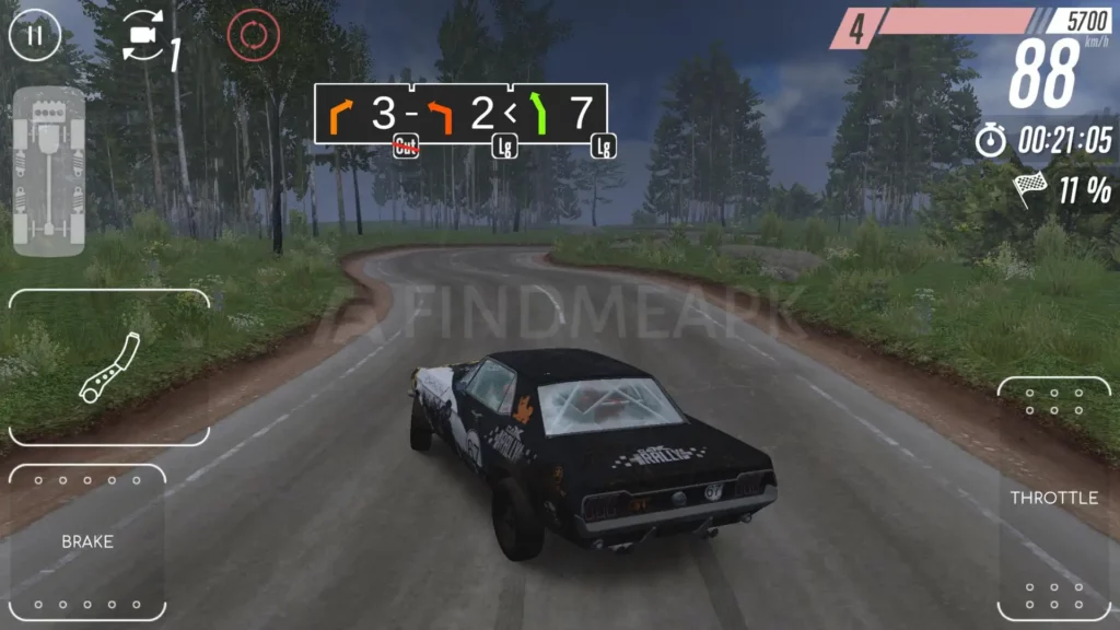 Gameplay of CarX Rally MOD APK