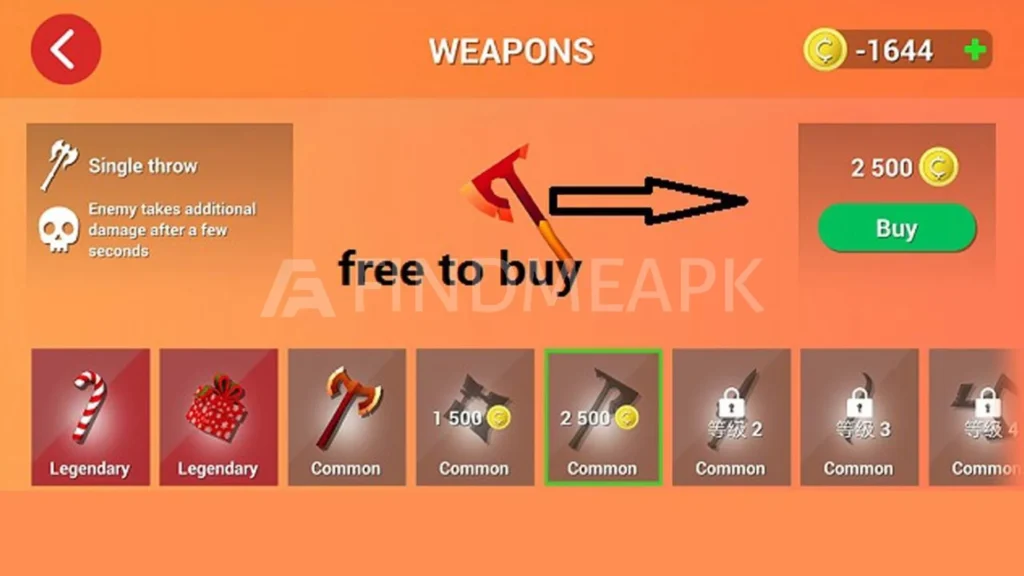 AXES.io APK Free weapons buy