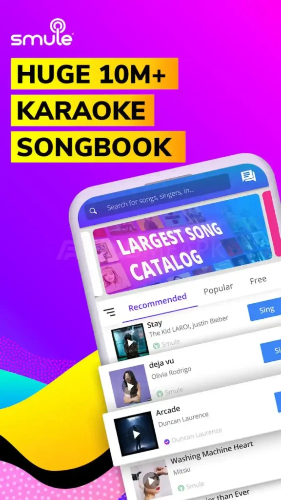 Smule huge Karaoke Songbook