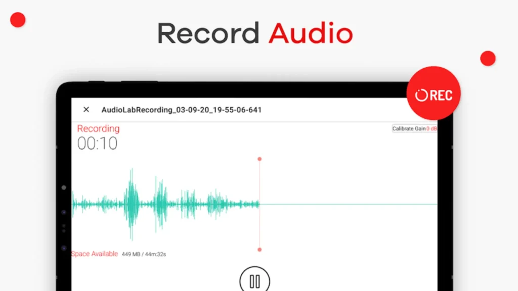 Audiolab record audio