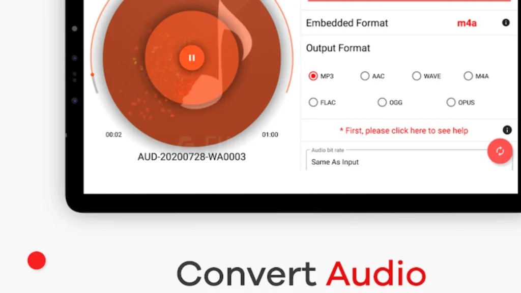 Audiolab convert audio